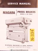 Niagara-Niagara E Series, 50 Ton Press Service Manual 1954-E-01